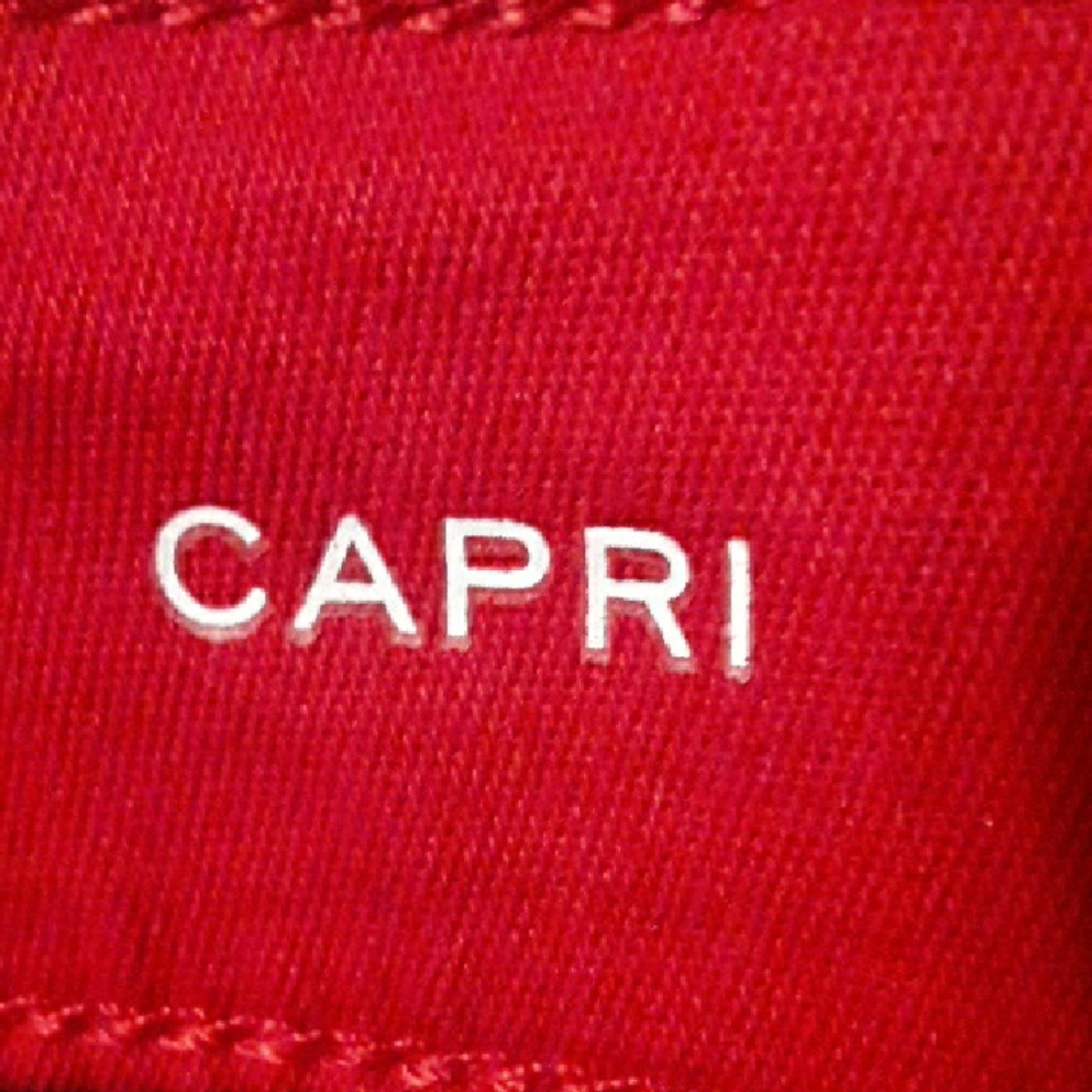 Red Cropped Pants - Picture 3 of 4